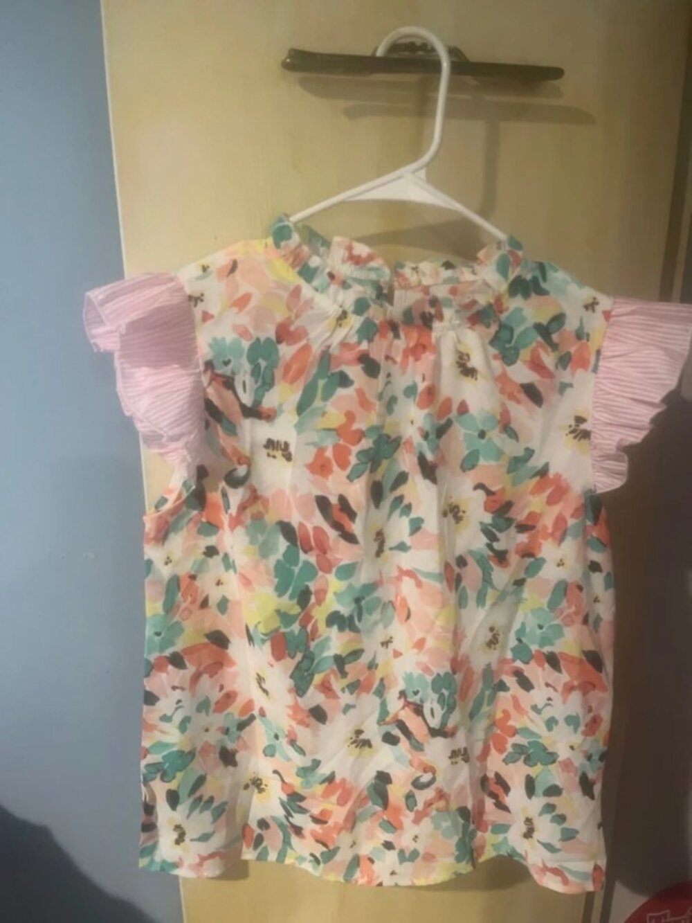 Girls summer floral short sleeve Top shein XS